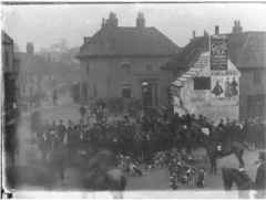 Hounds Meet in the Market Place late 1800's