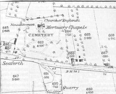 OS map of cemetery
