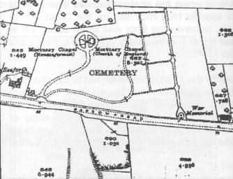 OS map of cemetery